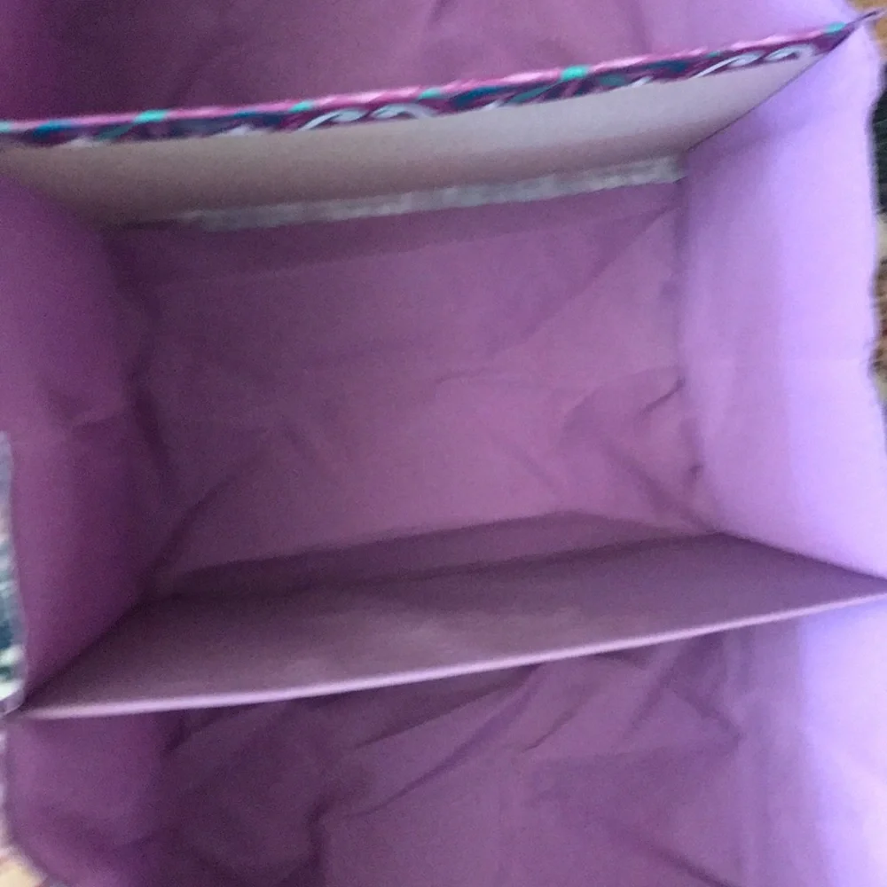 Purple Patterned Closet Hanging Shelf